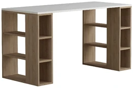 Stalas Kalune Design Colmar 855DTE3823, baltas/ąžuolo kaina