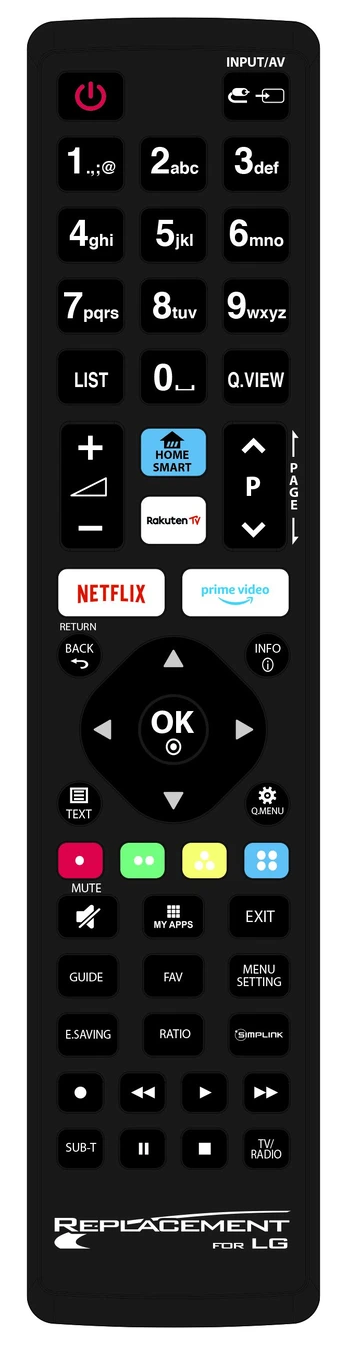Universalus TV pultas LG televizoriams