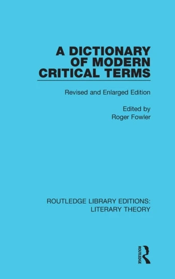 Dictionary of Modern Critical Terms