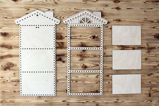 Sale Frame openwork triple "House" OR-053