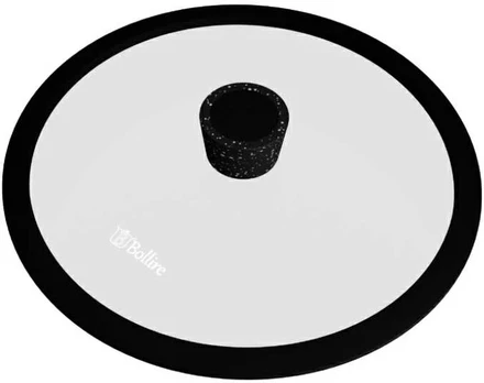 Keptuvės dangtis BOLLIRE Silicon, stiklinis, ø 28 cm
