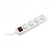 Konnoc DX-4FS extension cable with switch, 4 sockets, 7m