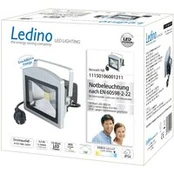 LED prožektorius "Benrath NB", avarinis apšvietimas su įkraunama baterija