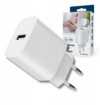 Gembird Universalus Usb įkroviklis 2.4a 5v baltas