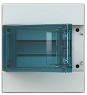 ABB Gruppetavle 8 moduler m/Blå-Grøn låge IP65