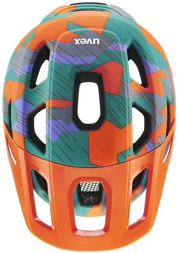 Šalmas Uvex react jr. papaya camo matt-52-56CM