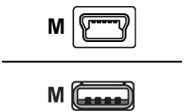 Zebra USB2.0 - miniUSB2.0, USB A, Mini-USB B, USB 2.0, vyriškas/vyriškas, 0,48 Gbit/s