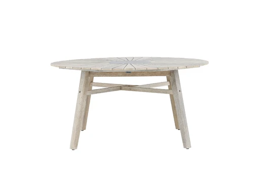 Rives - Table ø 150 - Antique White Acacia / Grey Stone