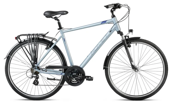 Dviratis Romet Wagant 1 2024 silver-blue-21" / L