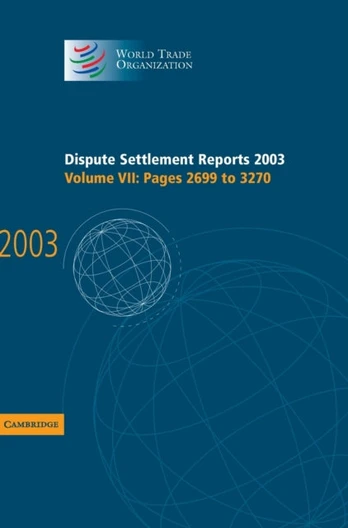 Dispute Settlement Reports 2003