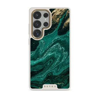 Emerald Pool - Elegant Samsung Galaxy S25 Ultra Case, Elite Light (Magnetic) / Gold