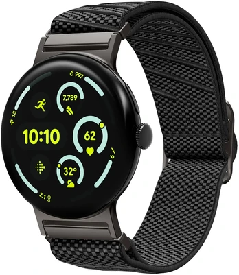 Spigen Lite Fit X V2, juodos spalvos – Google Pixel Watch 4/3/2/1 41mm
