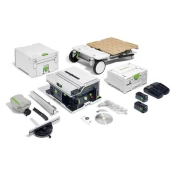 Akumuliatorinis diskinis pjūklas Festool CSC SYS 50 EBI-Set, 18 V, 2 x 5.0 Ah, (577379) kaina