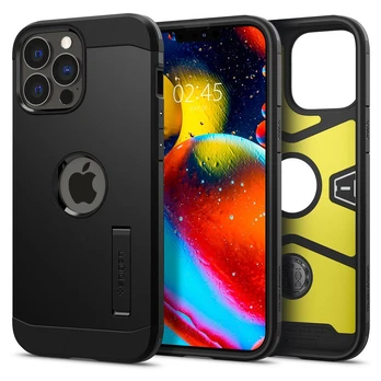 Dėklas Spigen Tough Armor iPhone 13 Pro Max juodas