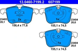 ATE 13.0460-7199.2 Brake pad set