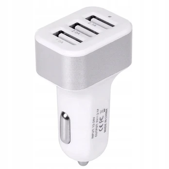 Automobilinis Usb įkroviklis x3 - 2.1a + 2a + 1a