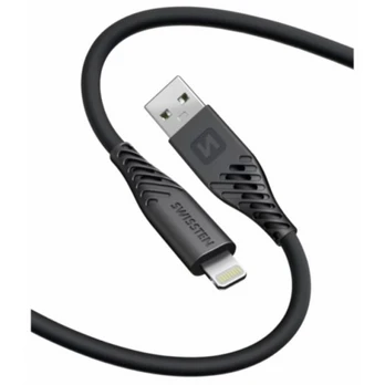 Swissten Soft Silicone USB - Lightning Data and Charging Cable 0.4m