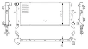 Variklio radiatorius NRF NRF 550034