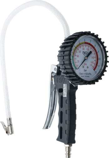 Bgs Technic Pripūtimo pistoletas su manometru | 0 - 12 bar (3242)