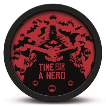 BATMAN (TIME FOR A HERO) DESK CLOCK (diameter: 12,5 cm)