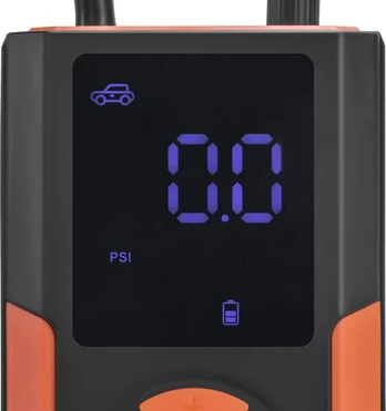 Akumuliatorinis automobilinis ir dviračių kompresorius (pompa) KRAFT&DELE KD5534, 5000mAh, 10.3 bar