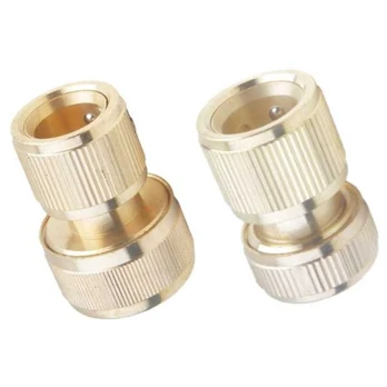 Žalvarinė jungtis su STOP mech. 1/2"