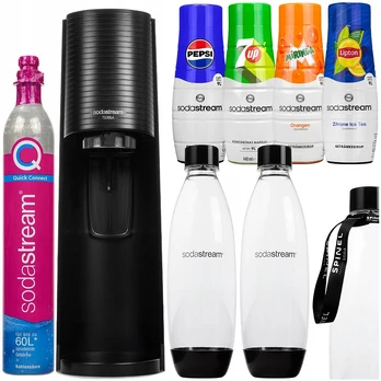 SodaStream Terra su 2 buteliais + 4 sirupai
