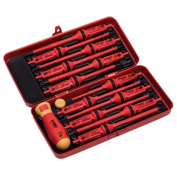 FELO Screwdriver set with replaceable blade E-SMART 12 pcs. (06391306)
