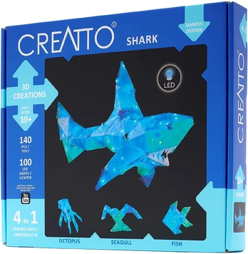 Konstruktorius Kosmos Creatto Shark 1KS03522, plastikas