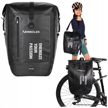 NEWBOLER dviratininko krepšys ant bagažinės BACK-ROLLER, juodas, 27 l