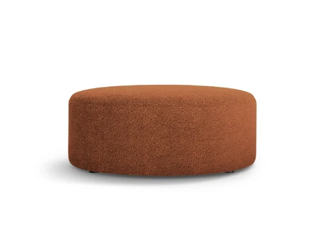 Boucle Pouf, "Dia", 1 Seat, 90x90x35, Brick