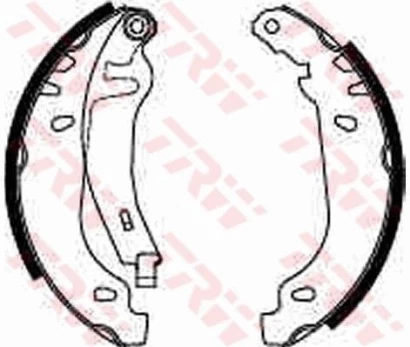 TRW GS8531 Brake shoe set