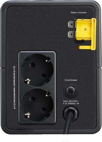 APC BVX900LI-GR uninterruptible power supply (UPS) Line-Interactive 0.9 kVA 480 W 2 AC outlet(s)