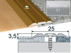 Profilis Effector A12 sujungimo | sidabrinis 180 cm 25x2 mm