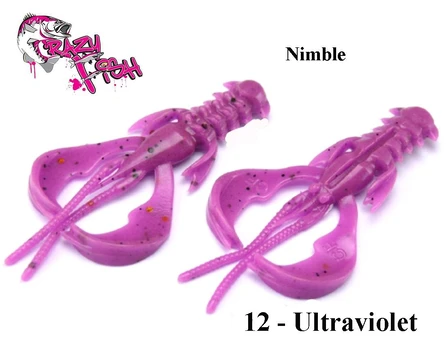 Masalas Crazy Fish Nimble 1.2"(3cm) Ultraviolet Kalmaro