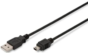 Assmann Electronic ASSMANN USB 2.0 jungties kabelis tipas A - mini B 5pin M/M 3.0m USB 2.0 conform bl kaina