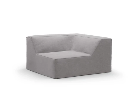 Corner Modul, "Jodie", 1 Seat, 102x102x70, Warm grey