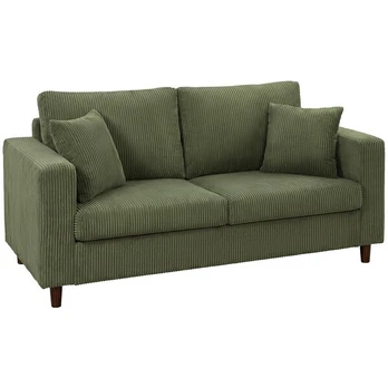 Dvivietė sofa, 170 cm, žalia