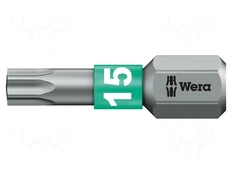 Screwdriver bit | Torx® | TX15 | Overall len: 25mm | BiTorsion kaina