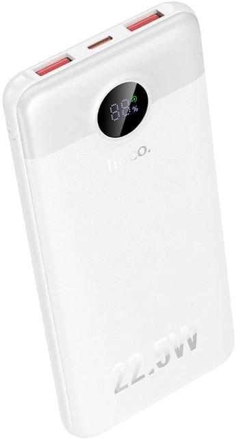 Powerbank Hoco 10000 mAh QC 22,5W+PD 20W LED J172 baltas