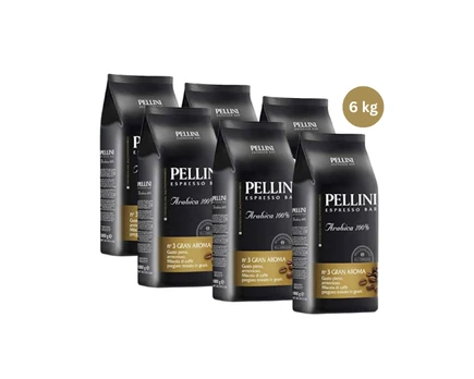 Pellini nr.3 Gran Aroma 100% Arabica kavos pupelės 6kg