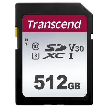 Transcend microSD Card SDXC 300S 512GB with Adapter