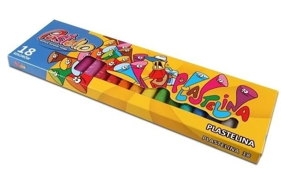 Plastilinas 18 spalvų - Alfa Pastello