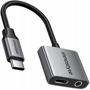 INNOSTYLE USB-C MINI JACK 3.5 ADAPTERIO AUX LAIDAS, SKIRTAS „SAMSUNG DAC“