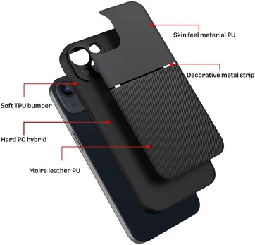 Dėklas Oem NOBLE Case for IPHONE 15 juodas