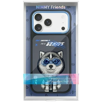 Dėklas Nimmy Cool&Cute 2.0 Wolf do iPhone 17 Pro juoda