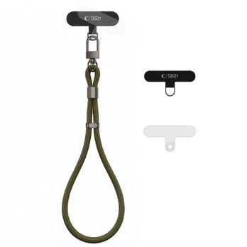Žalias (Nomad Khaki) dirželis telefonui "Tech-Protect C11S Rope Wrist Strap"