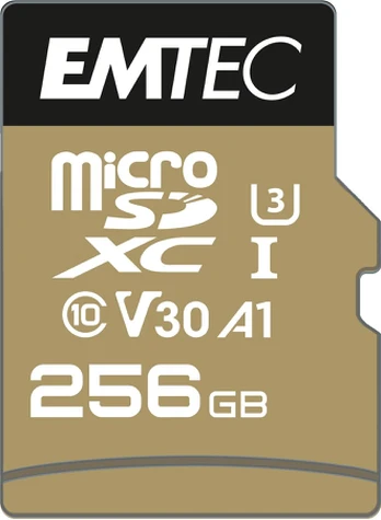 Emtec mSD 256GB UHS-I U3 V30 A1 SpeedIN Pro + adapteris