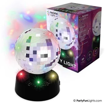 Partyfunlights Spejlkugle lampe Ø: 10cm