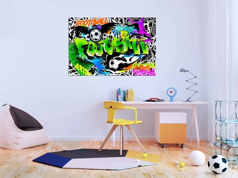 Artgeist Paveikslas - Football Graffiti (1 Part) Wide